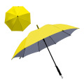 Chinese Supplier 27′′*8K Sun Prevent Silver Coated Auto Open Straight Umbrella